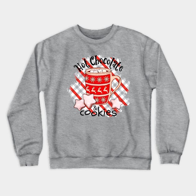 Hot Chocolate and Cookies Crewneck Sweatshirt by Designs by Ira